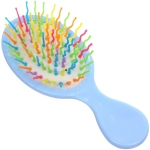 Расческа массажная детская «МИЛА», радуга, цвет голубой, 14*5,5см (блистер)