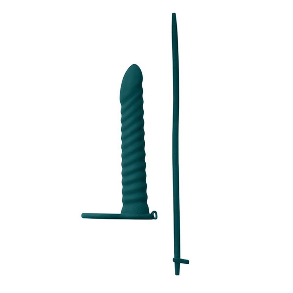 Зеленая вибронасадка 17см для двойного проникновения Lola Games Pure Passion Rori Green 1205-03lola