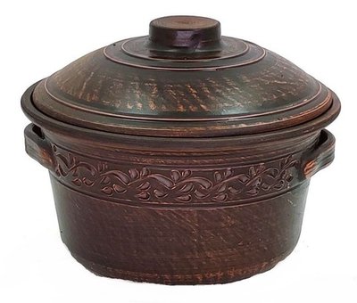 Кастрюля керам 2,0 л резная ВК ВА