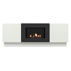 Тумба с биокамином Firelight BFP/P-1400L белая