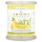 Aroma Naturals, Soy VegePure, 100% Натуральная Свеча Эфирного Масла Сои, Атмосфера, Апельсин и Лимонник 8.8 унции (260 г)