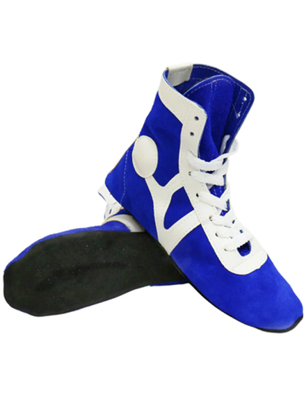 Самбовки RuscoSport RS001 замшевые синие