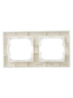 BRITE Рамка 2-местная IP44 РУ-2-БрКр-44 бежевый IEK