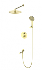 Душевая система встраиваемая WONZON & WOGHAND STICK, Брашированное золото (WW-88939017-BG)
