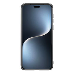 Чехол прозрачный тонированный (Transparent Black) от Nillkin с металлической крышкой и MagSafe на Huawei Honor Magic 7 Pro, серия CamShield Prop Magnetic Case