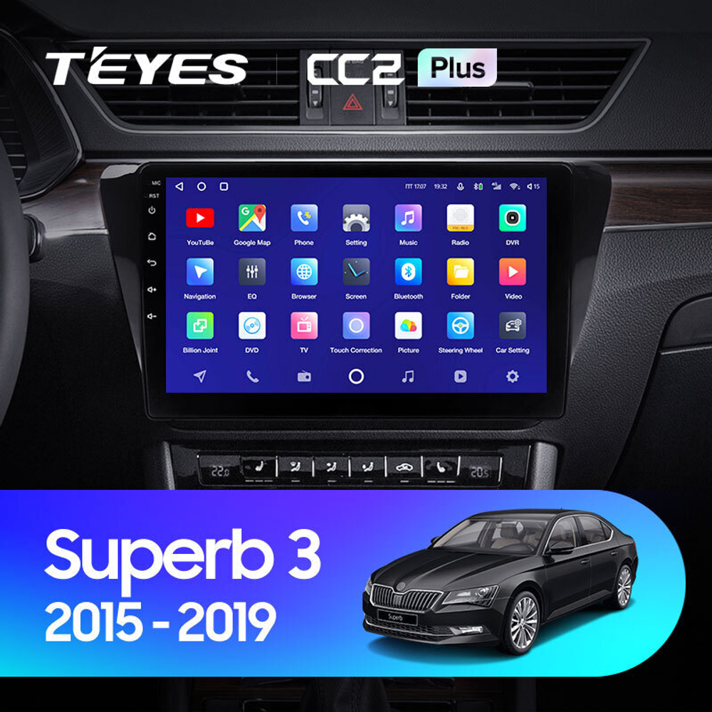 Teyes CC2 Plus 10.2" для Skoda Superb 2015-2019