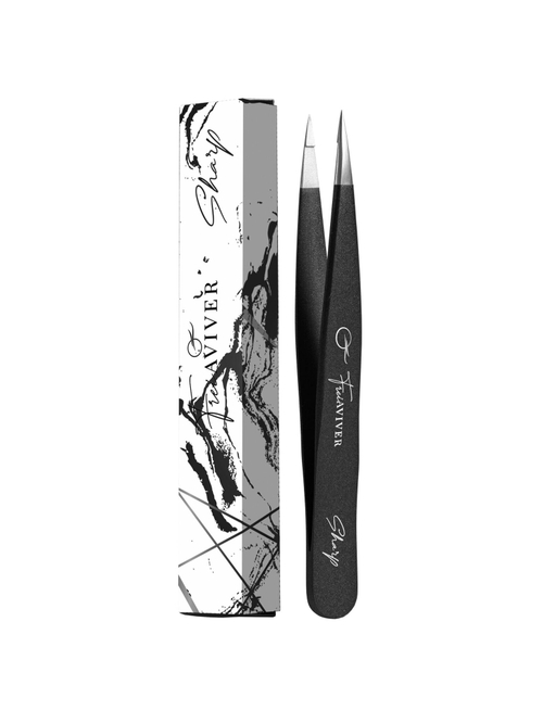 Пинцет FreiAVIVER точечный черный