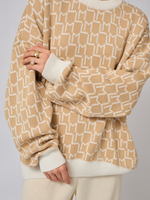 Джемпер оверсайз с логотипом "ML"