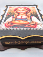 Шкатулка ручной работы, декупаж "Русская краса"