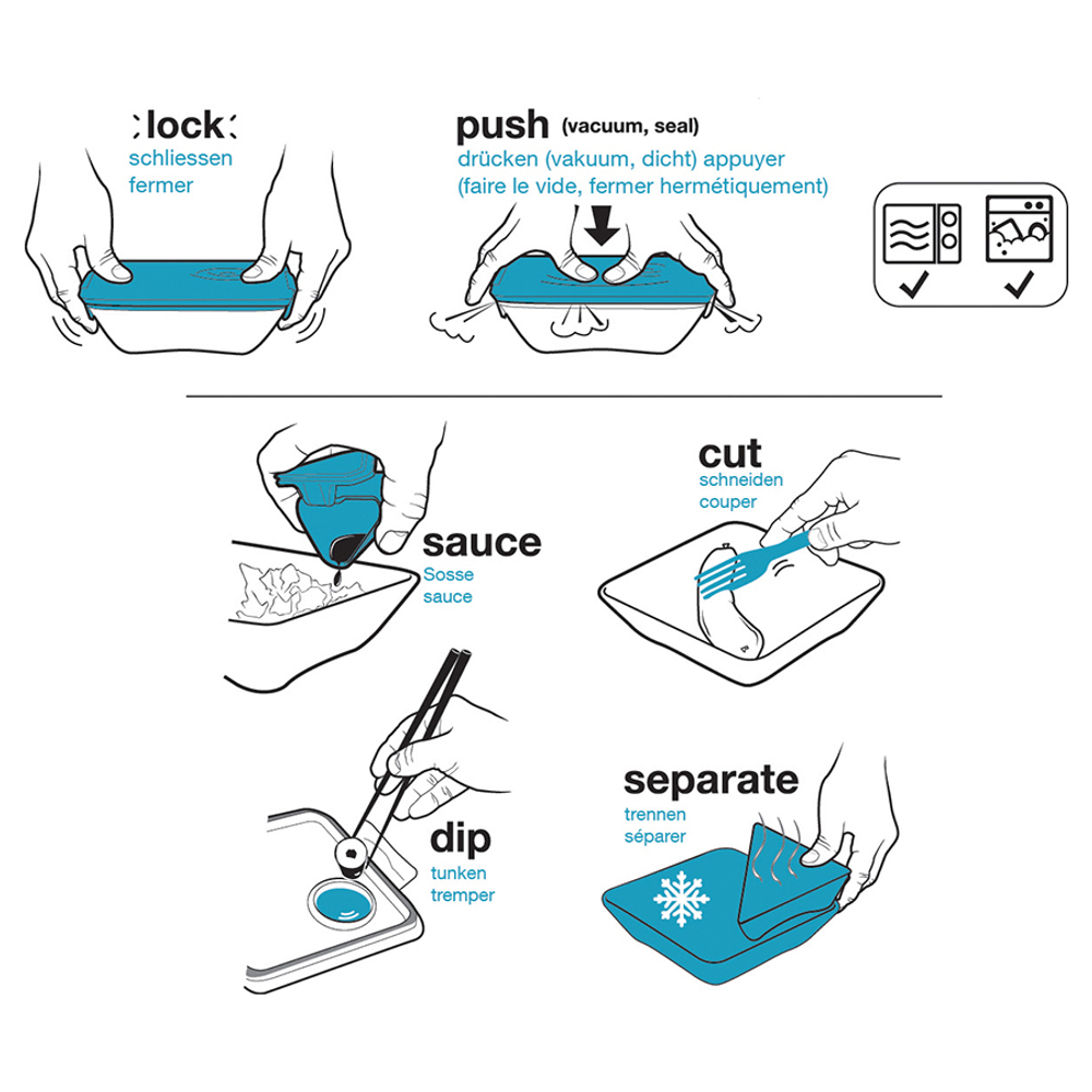 Ланч-бокс black+blum, box appetit, 1 л, салатный