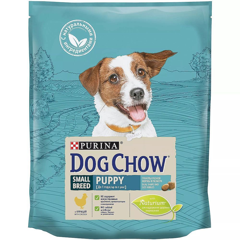 DOG CHOW 800г корм для щенков мелких пород с Курицей