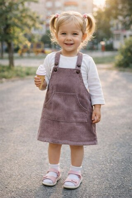 Вельветовый Сарафан Лиловый