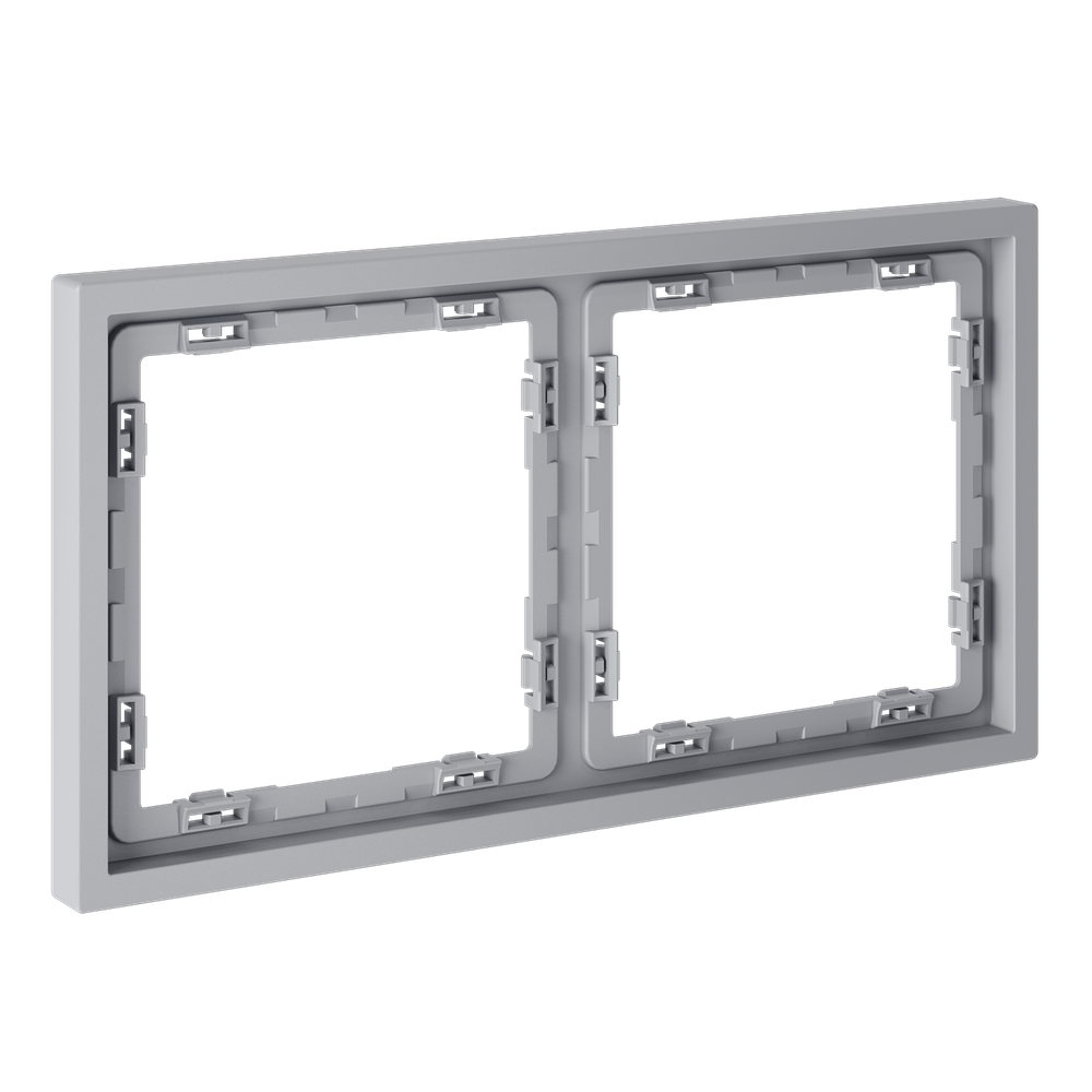 Рамка пластиковая VOLTUM S70 на 2 поста, (серый)