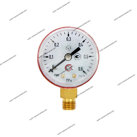 Манометр пропановый 0,6 Мпа, 6 кг/см2