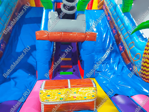 Коммерческий надувной батут "Полундра" 9*6*7 м