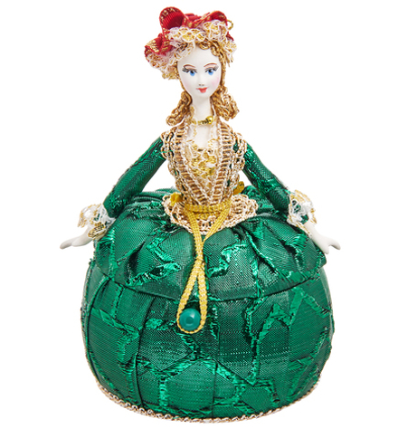 RK-731/2 Кукла-шкатулка «Дама в нарядном платье»