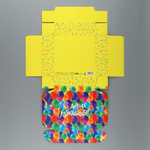 Коробка складная «С Днем Рождения», 16.5 × 16,5 × 5 см