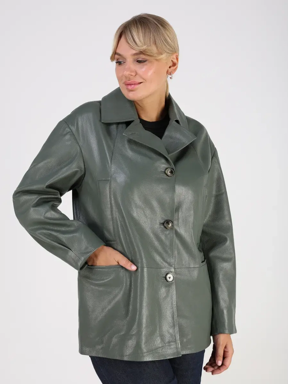 Кожаная куртка демисезонная