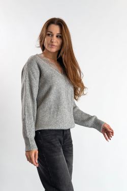 Джемпер с кружевом Vicolo