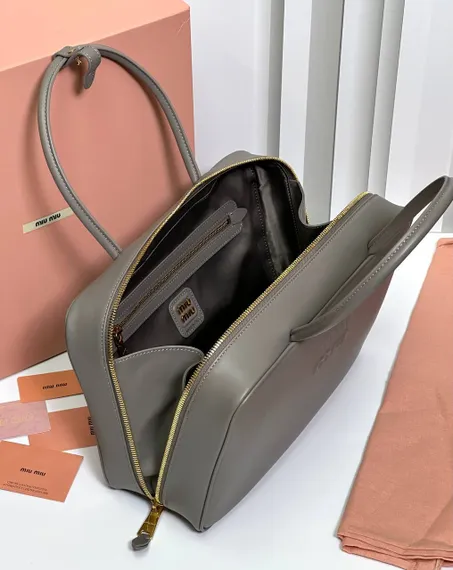 Сумка MIUMIU Beau серая