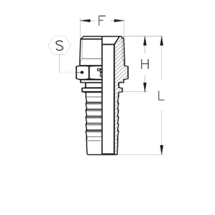 Фитинг DN 16 BSPT 1/2