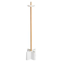 Вешалка напольная Oulof, 158 см, бук/белая