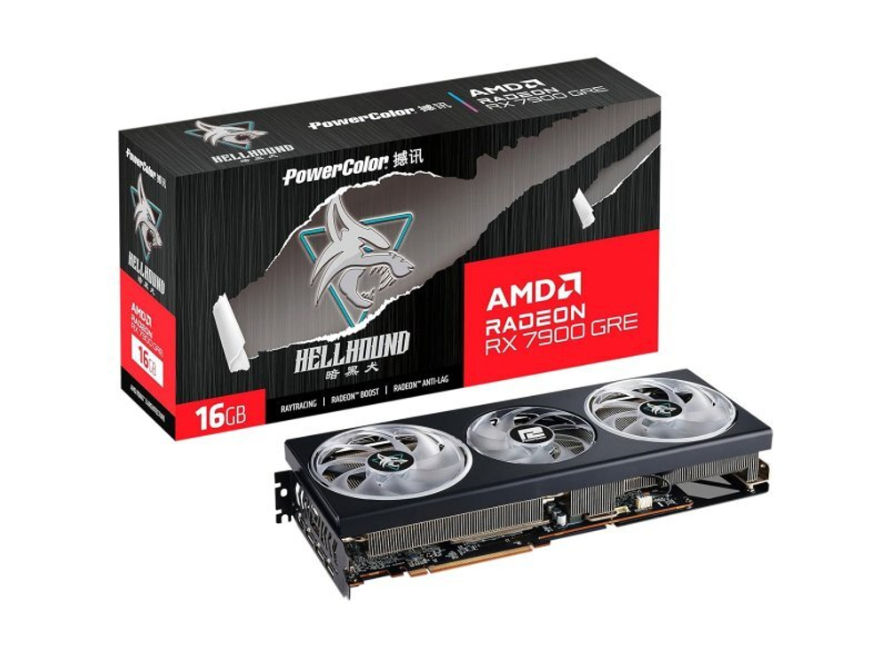 Видеокарта PowerColor AMD Radeon RX 7900GRE [RX7900GRE 16G-L/OC]