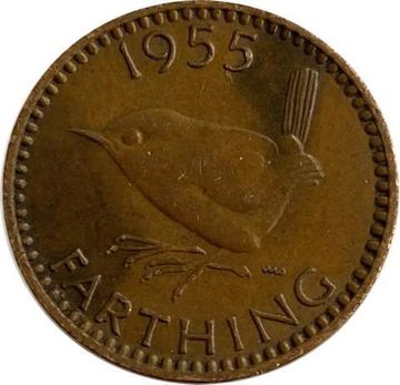 1 фартинг 1955 Великобритания