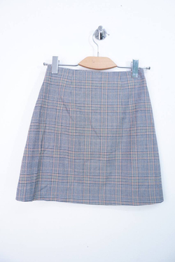 Юбка Benetton в клетку, маркировка 38, визуально на 44 размер