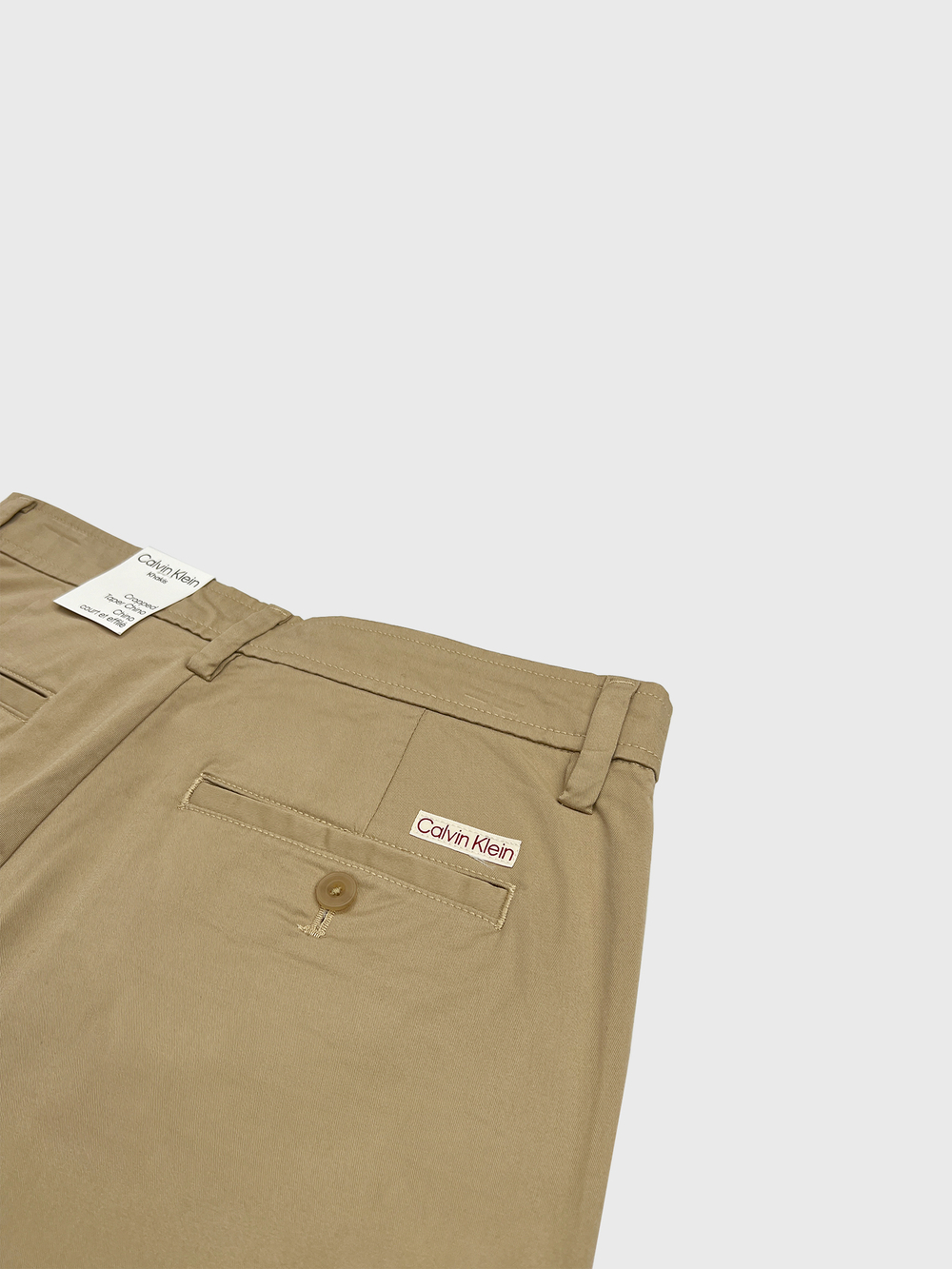 Брюки Calvin Klein Tapered Leg Cropped Chinos Travertine - 30
