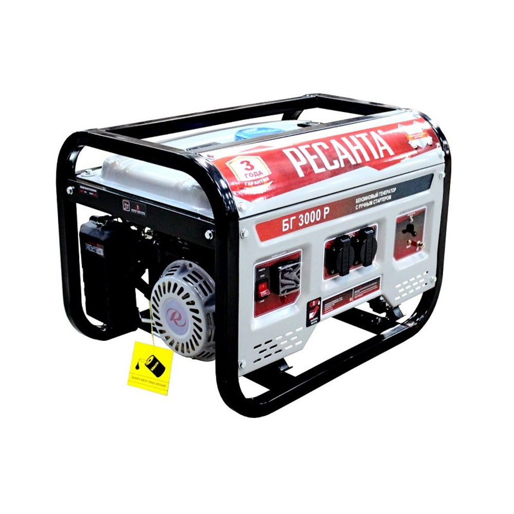 Электрогенератор бензиновый Ресанта БГ 3000 Р 64/1/43