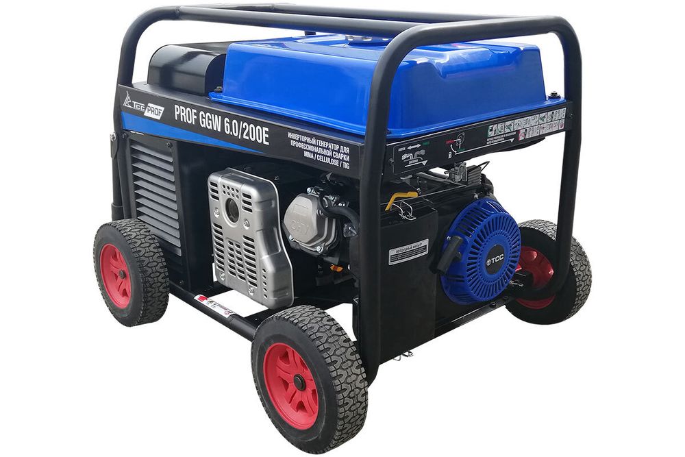 Сварочный бензогенератор TSS PROF GGW 6.0/200E - [6 кВт / MMA-TIG]