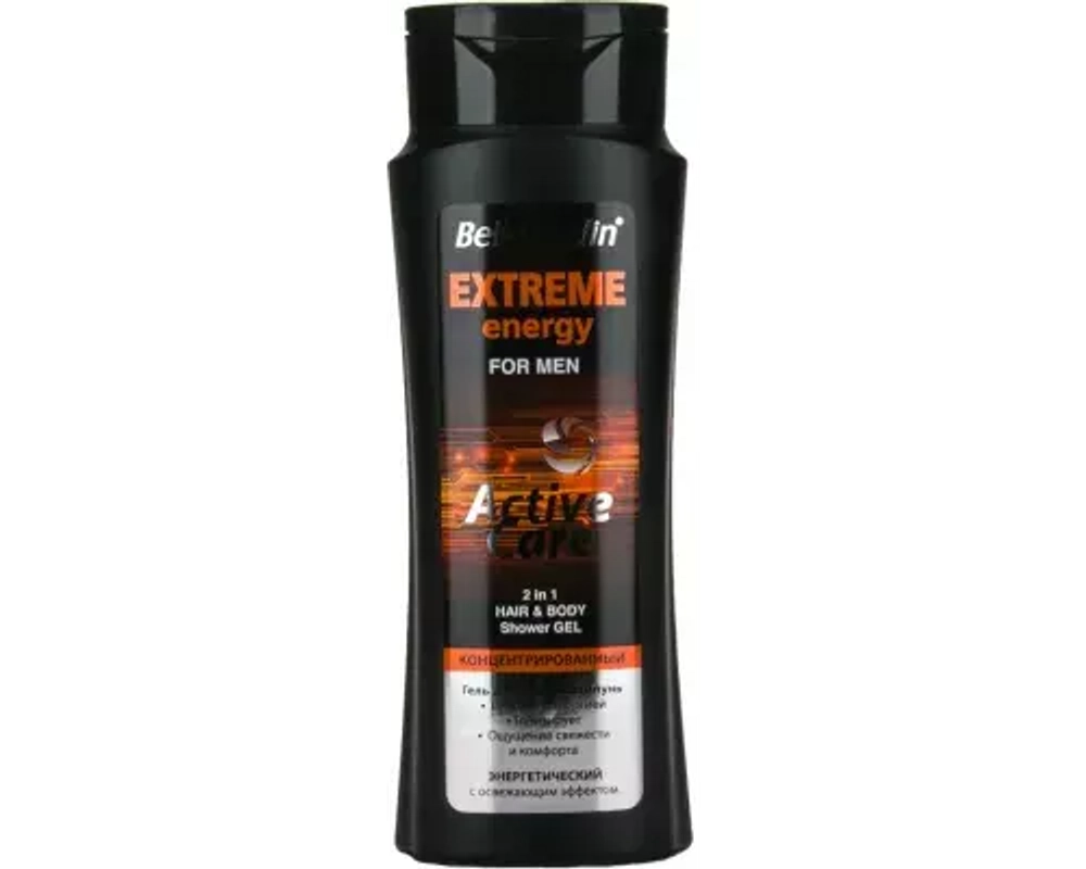 B.J. Гель для душа + Шампунь Extreme Energy  энергетический 420мл*24