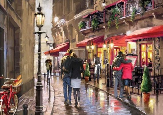 Puzzle "Night Time Cafe" 1500 pcs