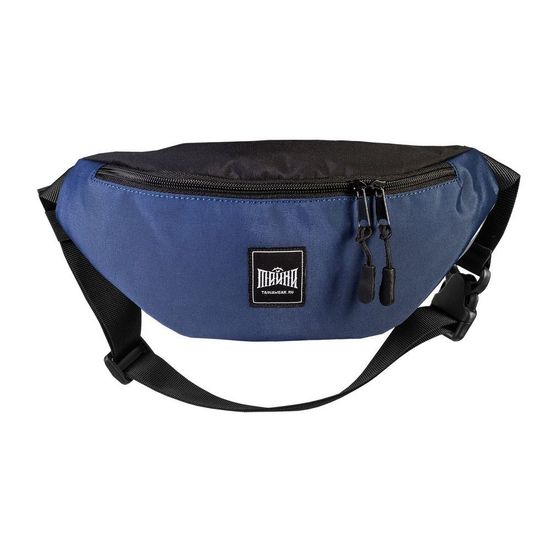 Сумка ТАЙНА поясная BLOCK Синий-черный таслан