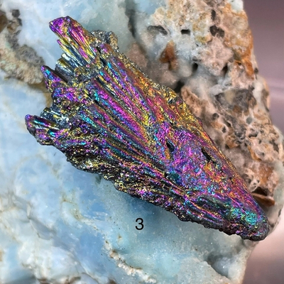 47658 Кианит черный с покрытием необработанный 44-55мм