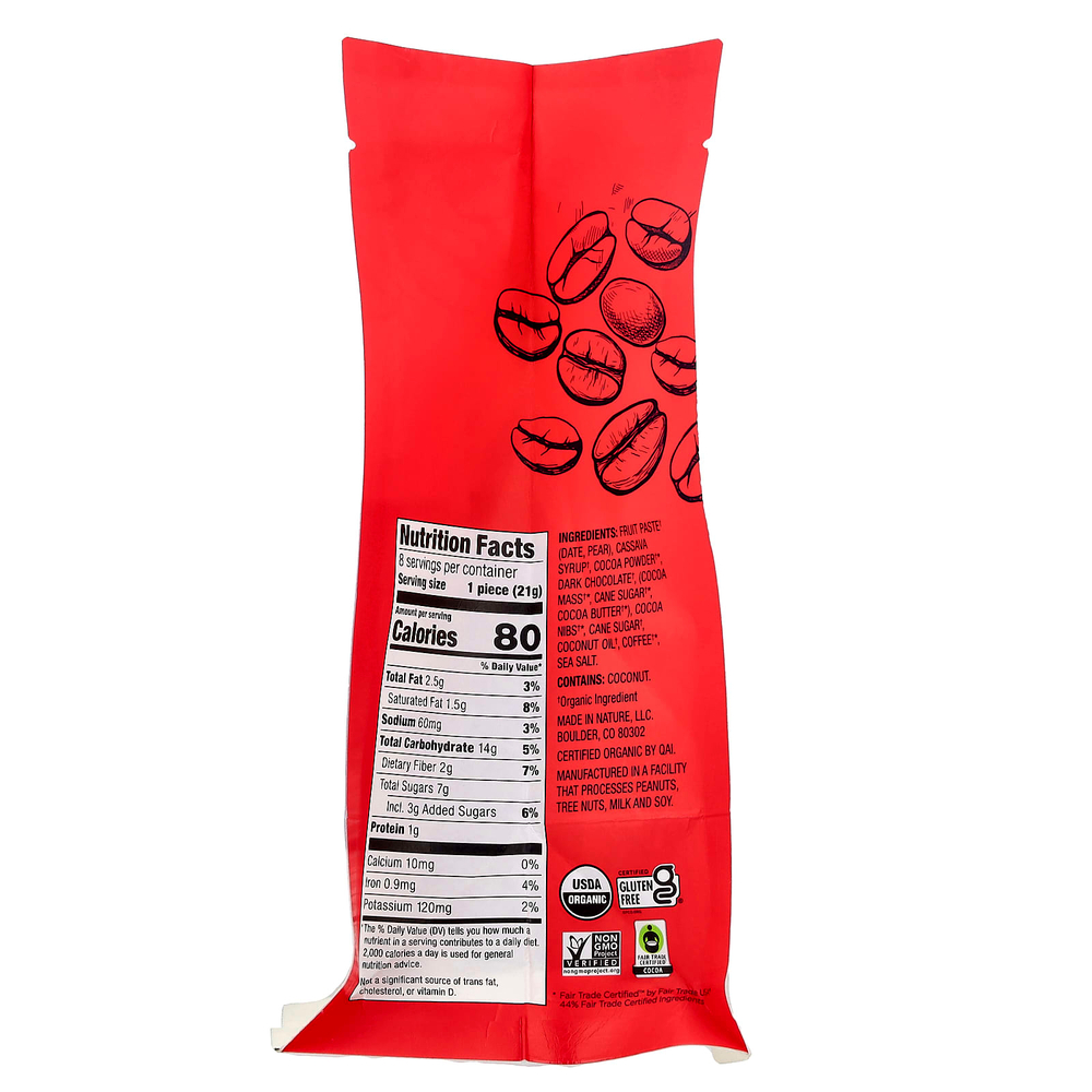 Made in Nature, брауни с помадкой, со вкусом мокко, 8 брауни в индивидуальной упаковке, 168 г (5,92 унции)