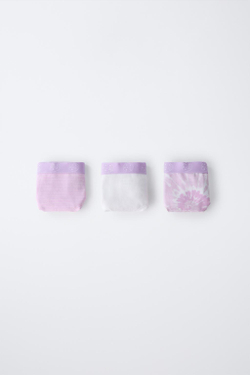 ZARA НАБОР ИЗ ТРЕХ ТРУСОВ MAUI & SONS ®, ЦВЕТ МАЛЬВЫ