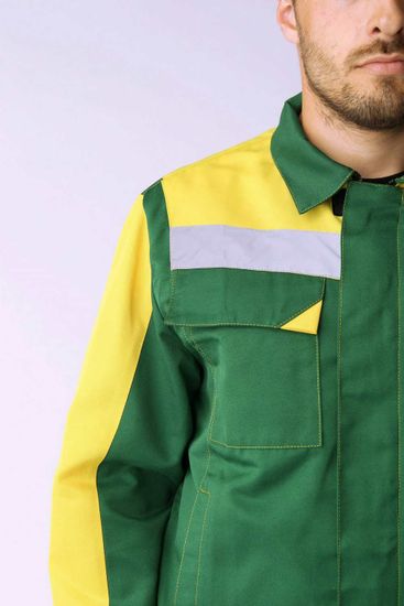 Костюм "Сфера NEW" полукомбинезон (зеленый/желтый)