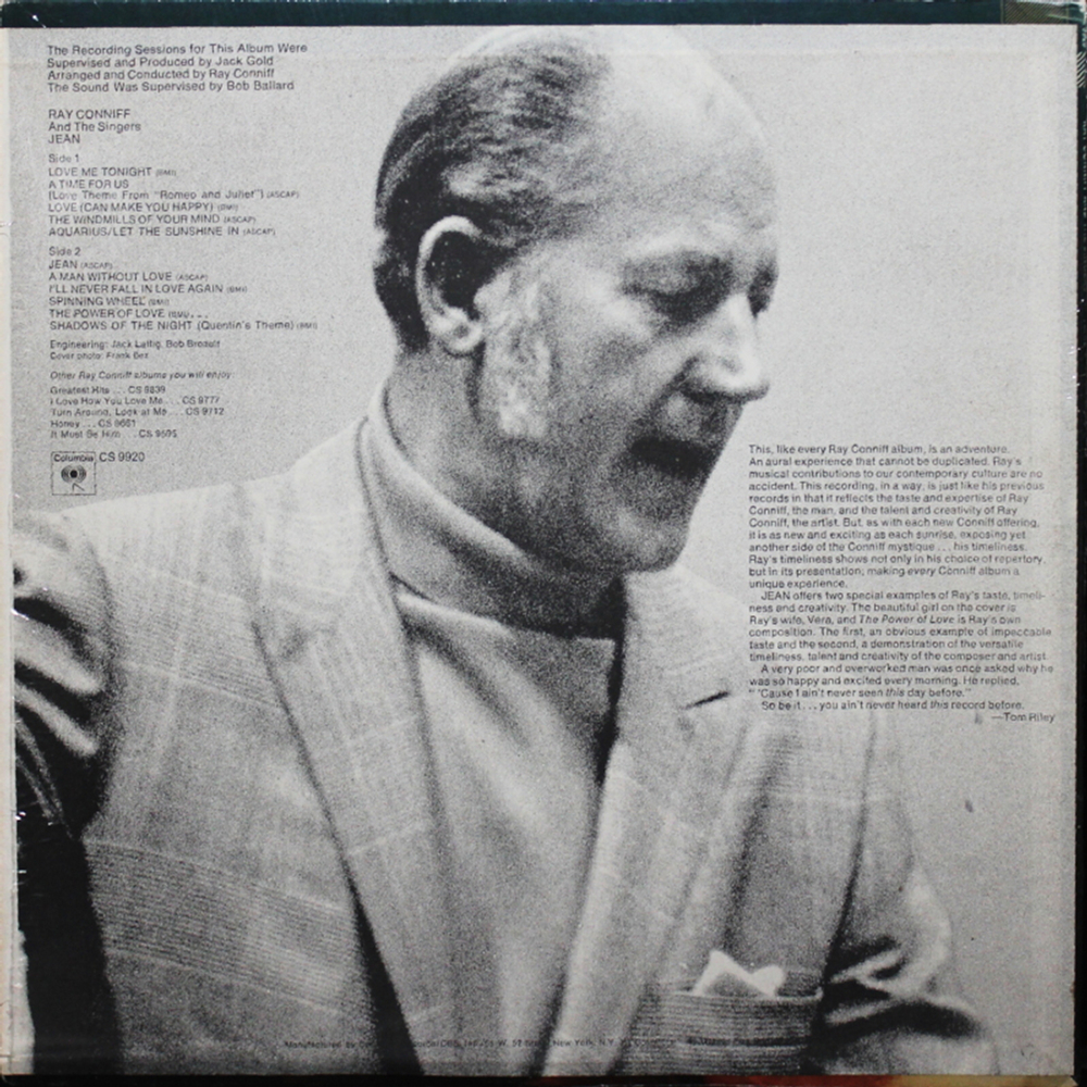 Ray Conniff And The Singers / Jean (LP)