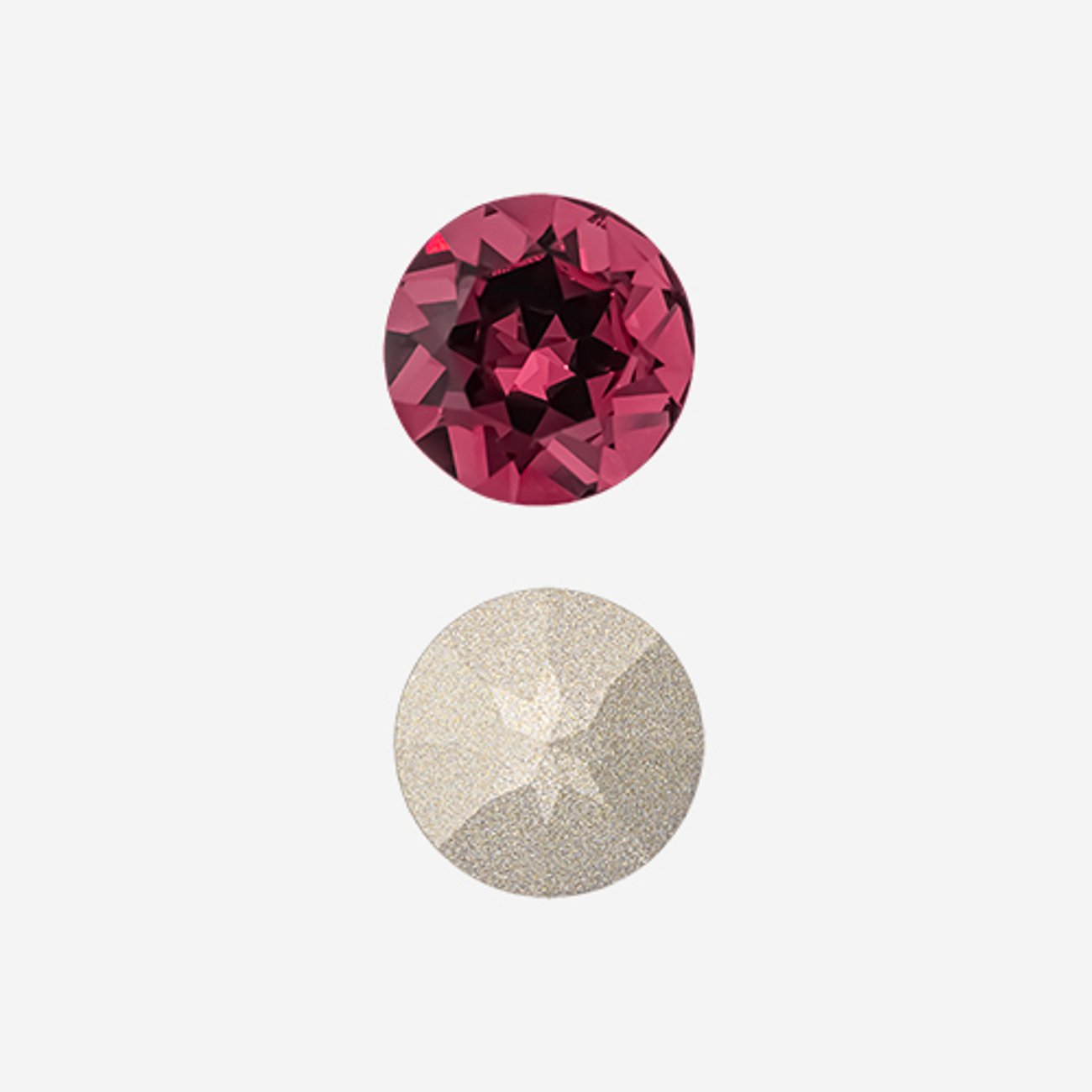 Кристалл Шатон (Chaton), оттенок "Светлая Фуксия"/"Light Fuchsia", 12мм