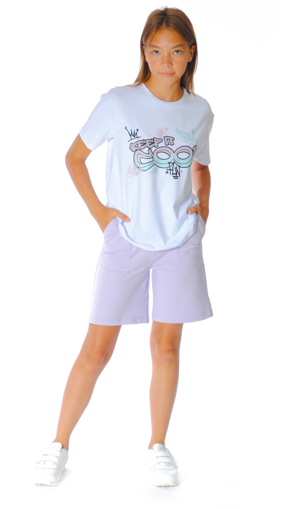 Шорты трикотажные для девочки 10-14 лет Fleur de Vie