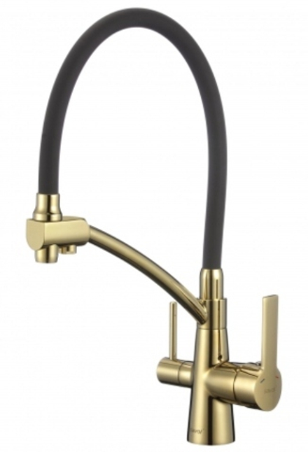 Смеситель для кухни золотой под фильтр Savol S-L1805B-01