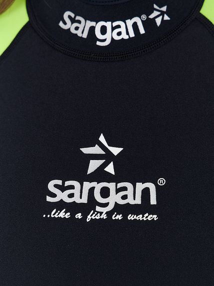 Гидрокостюм Sargan Nero 2.0 Long lady 2 мм черно-желтый