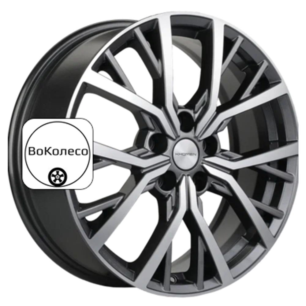 7x18/5x114,3 ET38 D67,1 KHW1806 (Outlander) Gray-FP Khomen Wheels
