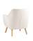 Кресло Richie, белая обивка тедди