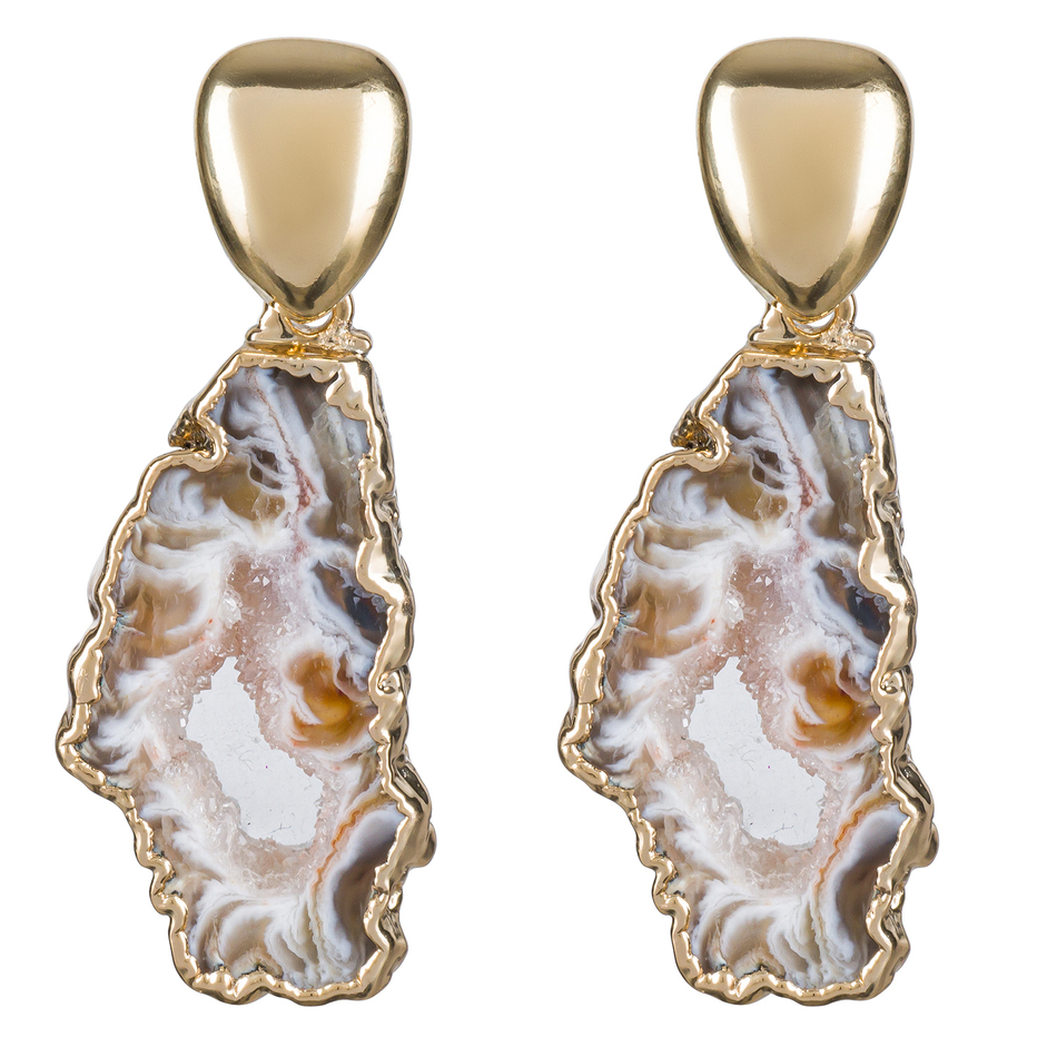 Серьги Possebon Geodo Natural A5497.15 BR/G
