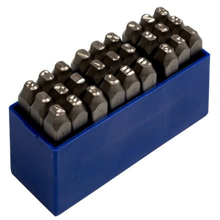 Цена на KING TONY (11527SQ05) Набор ударных клейм 5 мм, буквы-латиница, 27 предметов, хвостовик HRC 40