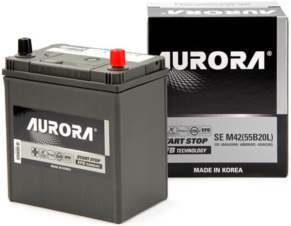 AURORA EFB M42 6CT- 40 ( 55B20 ) аккумулятор