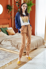 3590 Брюки женские (охра)